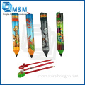 New Arrival Pencil Shaped PVC Pencil Case For School Supplies
